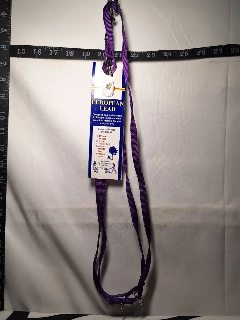 NWT European Lead/Leash for dogs Purple